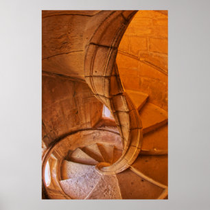 Pôster Escadaria Espiral Torcida, Portugal