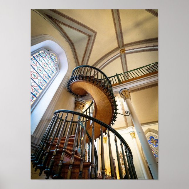 Poster Escadaria Miraculosa Papais noeis da Capela Lorett (Frente)