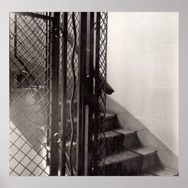 Pôster Escadaria no edifício (Frente)