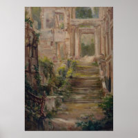 Escadas de Ruínas do Castelo de santo-Nuvem