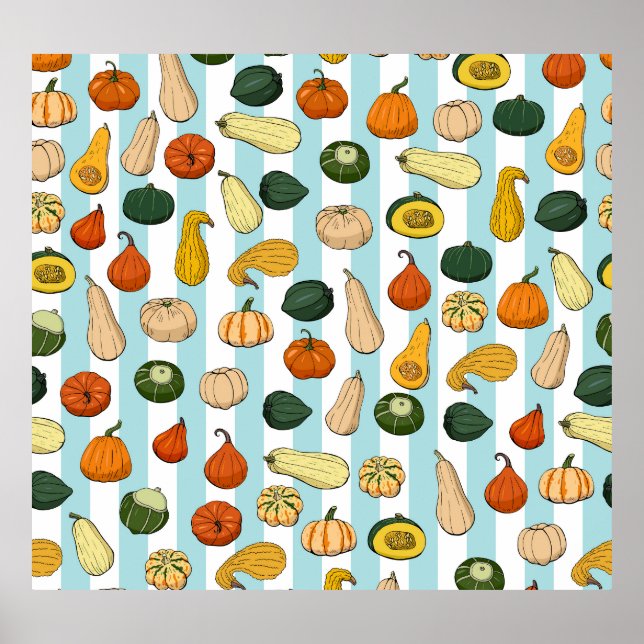 Poster Escadas desenhadas à mão, plano de fundo sem costu (Frente)