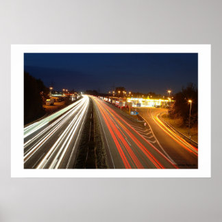 Pôster Escala de autoestradas na alemanha