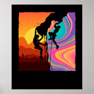 Poster Escala de Muro de Escala Retro Rock