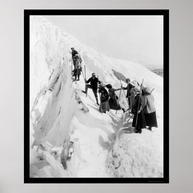 Pôster Escalada de Glaciar do Paraíso 1921 (Frente)