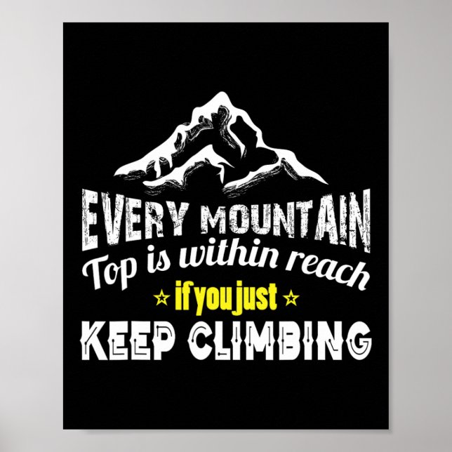 Poster Escalada de montanha  (Frente)