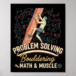 Poster Escalada de Problemas de Matemática & Músculo Boul