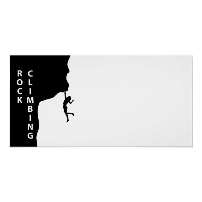 Pôster Escalada de rochas (Frente)