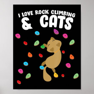 Poster Escalada de Rock & Cat Love