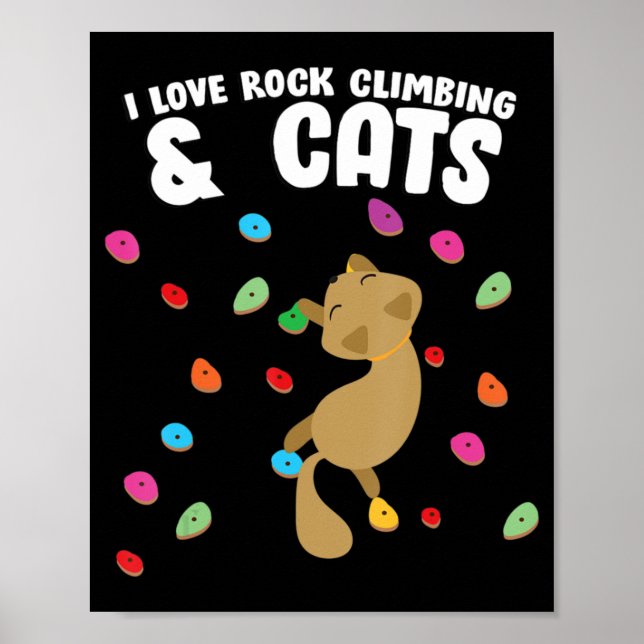 Poster Escalada de Rock & Cat Love (Frente)
