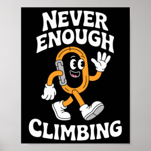 Poster Escalada Divertida Ou Escalada Em Rocha Retro 