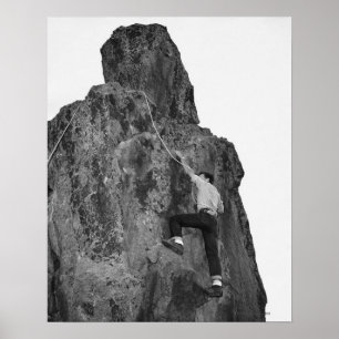 Pôster Escalada do homem