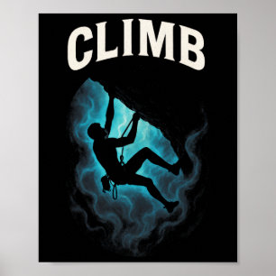 Poster Escalada - Escalada em Rocha ao Ar Livre 