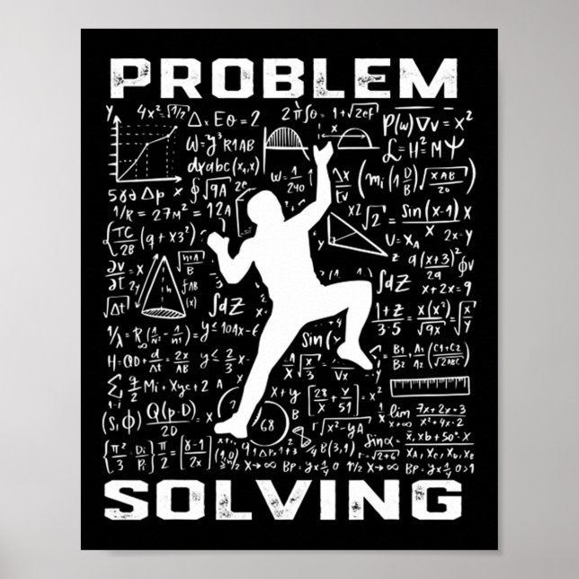 Poster Escalador de Problemas Divertidos Climber Rock Cli (Frente)