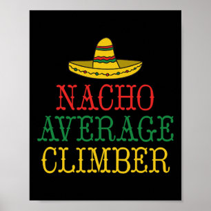 Poster Escalador de Rocha de Árvore de Subida de Climber