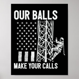 Poster Escalador De Torre Bandeira Americana Dos EUA Noss