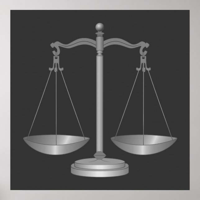 Pôster Escalas de Justiça (Frente)