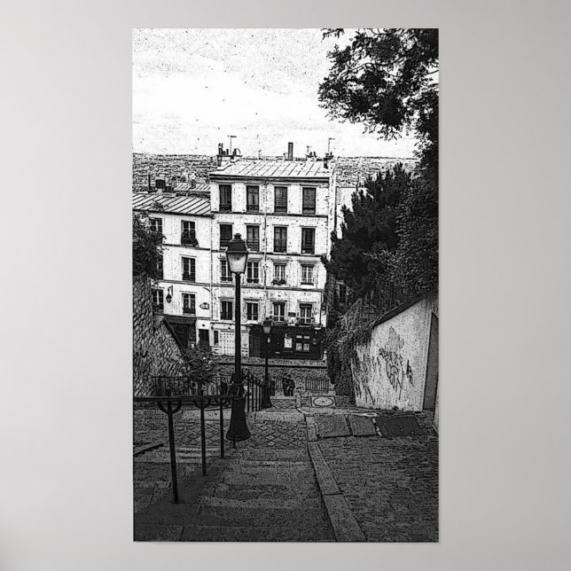 Pôster Escaliers de Montmartre (Frente)
