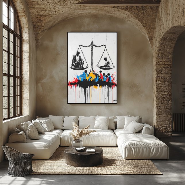 Poster Escamas de Graffiti da Desigualdade – Arte Urbana  (Criador carregado)