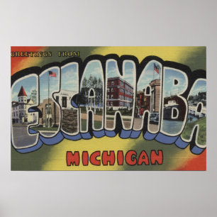 Pôster Escanaba, Michigan - grandes cenas da letra