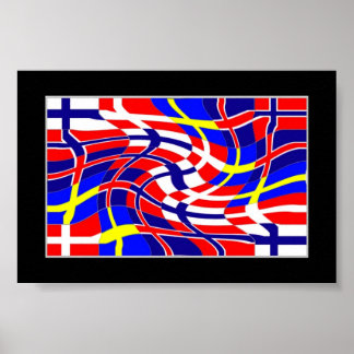 Pôster Escandinavy Wavy (Sinalizadores Escandinavos)