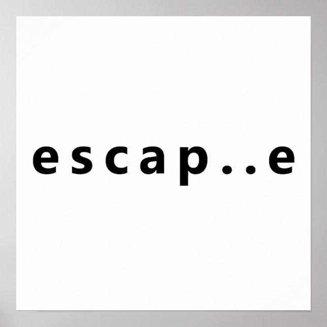 Poster Escape (Frente)
