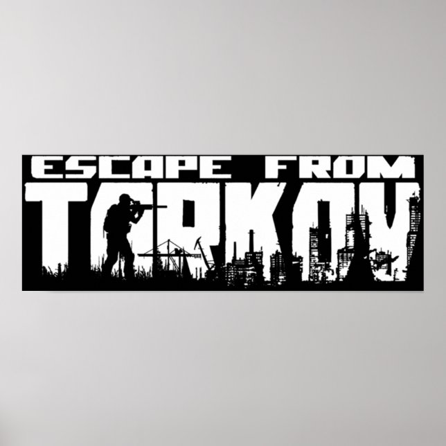 Poster Escape Do Logotipo Tarkov (Frente)