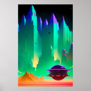 Poster Escape para Mars City Sci-Fi Fantasy