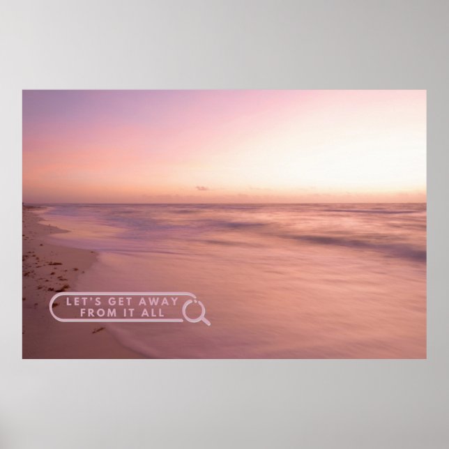 Poster Escape para tranquilidade (Frente)