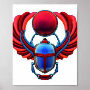 Poster Escaravelho antigo Egito