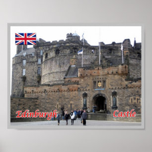 Poster Escócia - Edimburgo - Castelo -