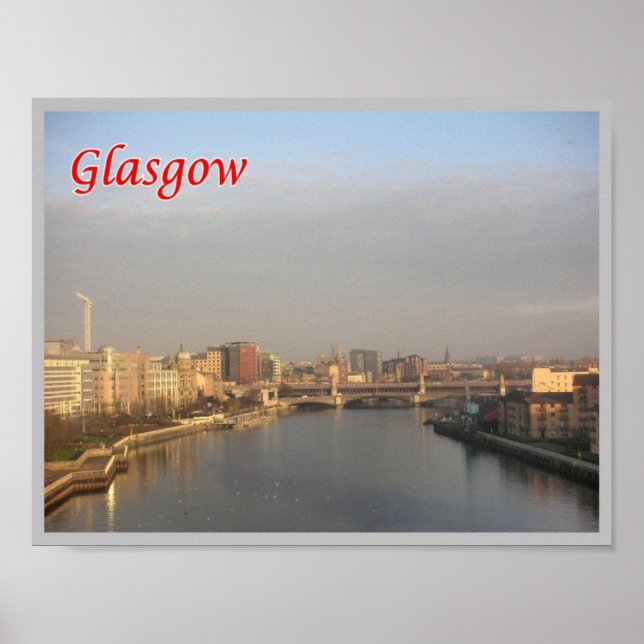 Poster Escócia - Glasgow - (Frente)
