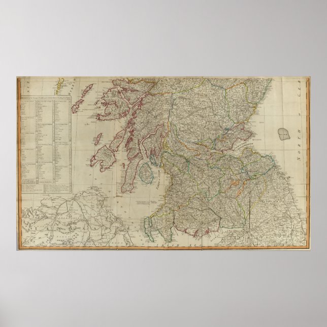 Poster Escócia Sul (Frente)