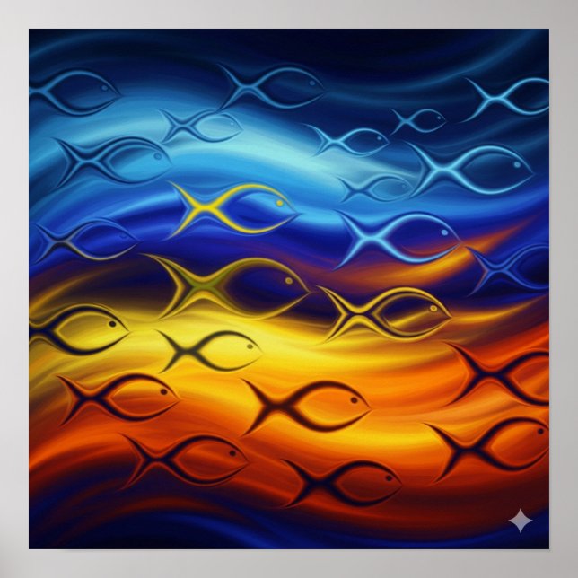 Poster Escola Biomórfica de Peixes (Frente)