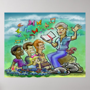 Pôster Escola da bíblia das férias