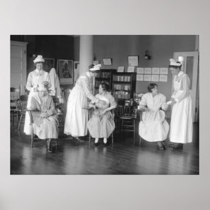 Pôster Escola da enfermeira, 1900s adiantados