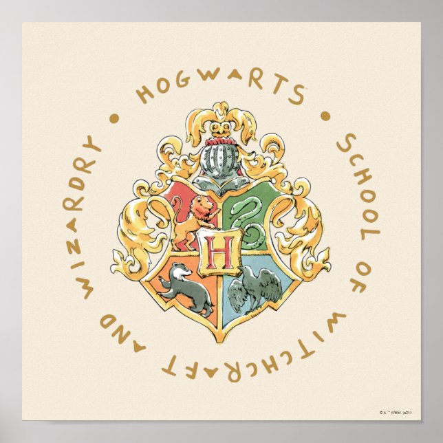Poster Escola de Magia e Bruxaria HOGWARTS™ (Frente)