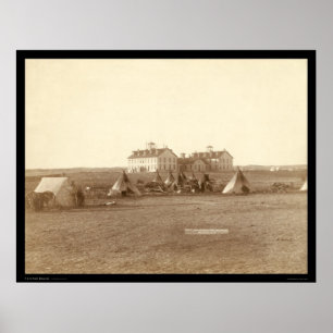 Poster Escola de Oglala & pinho Ridge SD 1891 do