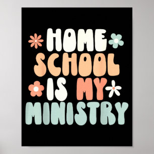 Poster escola em casa é ministério homeschool mãe cristãH