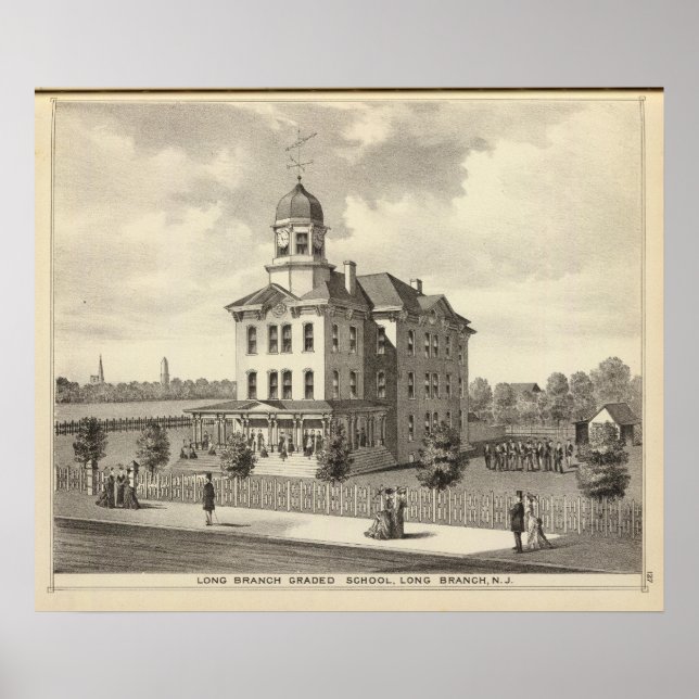 Pôster Escola Formando de Ramificação Longa, Ramo Longo,  (Frente)