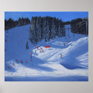 Pôster Escola Morzine 2014 do esqui
