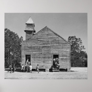 Pôster Escola Rural, 1937. Foto Antiga