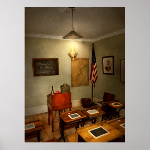 Poster Escola - sala de aula - boa vinda à classe