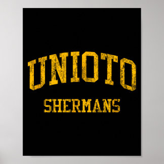Poster Escola Secundária Unioto Hs Chillicothe Oh Vintage