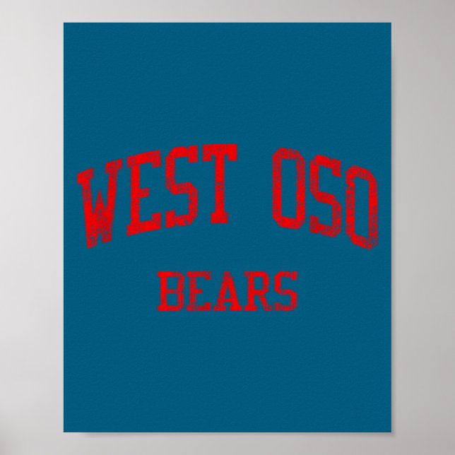 Poster Escola Secundária West Oso Hs Fé Design (Frente)