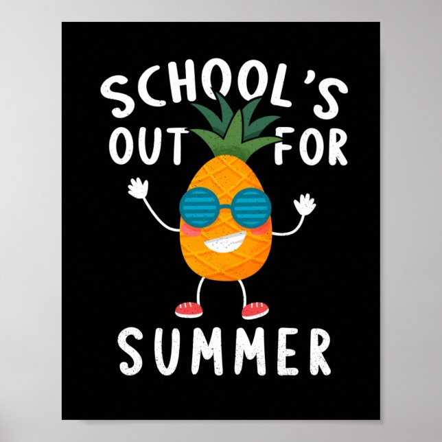 Poster Escolas Fora Para O Verão (Frente)