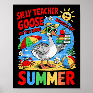 Poster Escolas Saídas Para Professores De Bobo De Verão