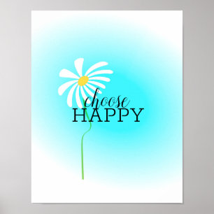 Poster escolha a arte margarida bonitinha com texto