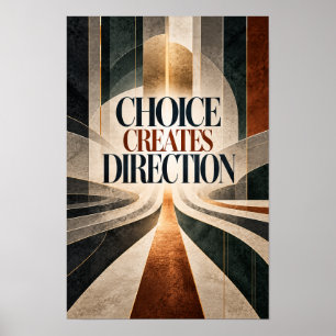 Poster Escolha Cria Direção Executivo Motivacional Ty