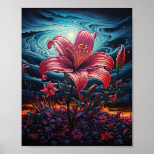 Poster Escolha de Florista Deslumbrante Lírio