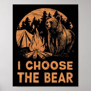 Poster Escolha O Urso Engraçado Eu Escolho O Urso Feminis